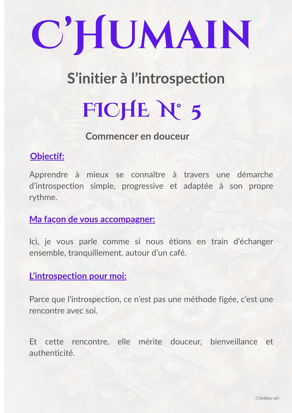 Fiche n°5 – Continuer le chemin